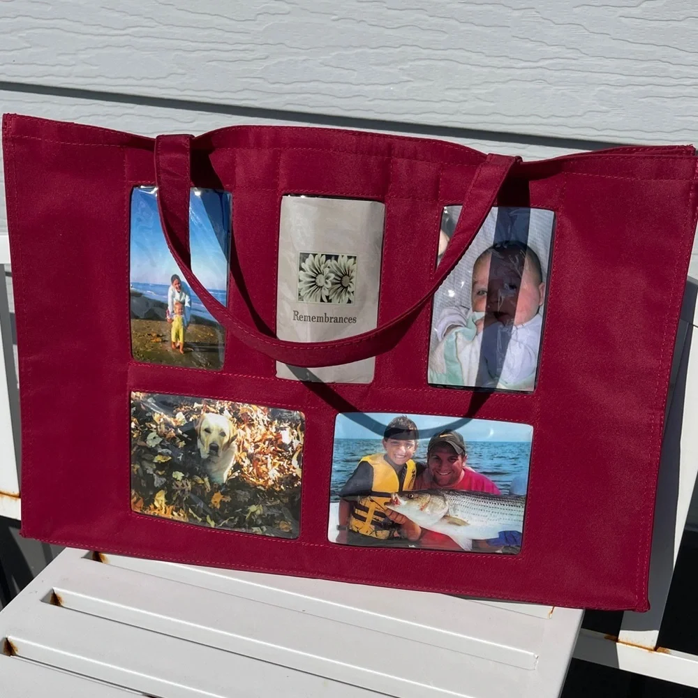 REMEMBRANCE Memories Photo Collage Tote Bag
